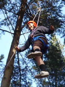 Challenge Ropes Course - Burma Bridge